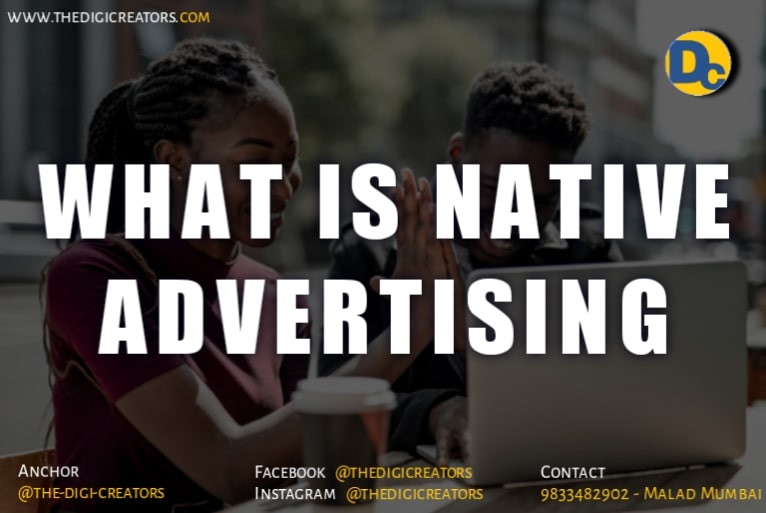 What is native advertising with examples, Types.